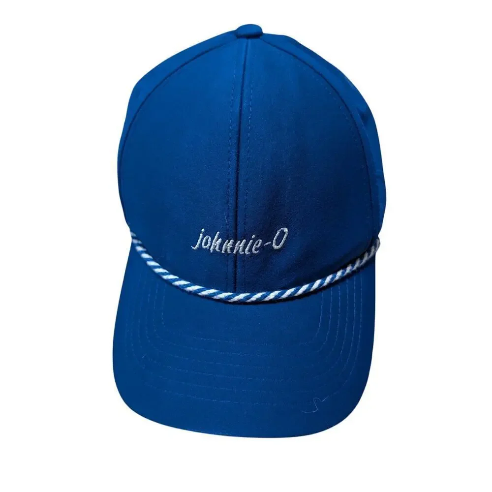 JOHNNIE-O Square Logo Rope Hat/ Trucker Cap/ baseball cap, BLUE